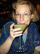 Babette downs a Princess martini